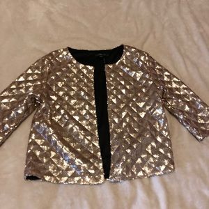 NWT Glitter sequenced 3/4 blazer